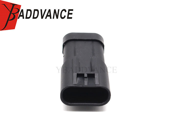 12162190 4 Way 4 Pin Male Automotive Electrical Wire Connectors Black For GM