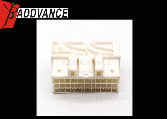 White Color 42 Way Plastic Electrical PBT Female Connector With Terminals For Cable