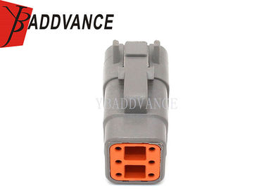 DTM06-6S ATM06-6S Deutsch Automotive Connectors 6 Way Female With Wedgelock / Terminals