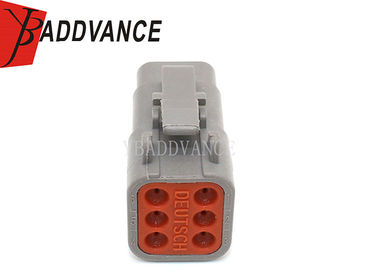 DTM06-6S ATM06-6S Deutsch Automotive Connectors 6 Way Female With Wedgelock / Terminals