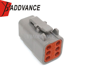 DTM06-6S ATM06-6S Deutsch Automotive Connectors 6 Way Female With Wedgelock / Terminals