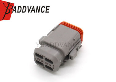 DT Series 8 Pin Deutsch Automotive Connectors With Shrink Boot Adapter DT06-08SA-E008 AT06-08SA-SRGRY