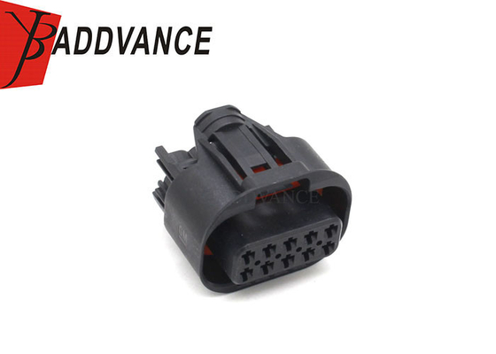 10 Pin Female Black PA66 GF35 Waterproof Automotive Connector Accept OEM