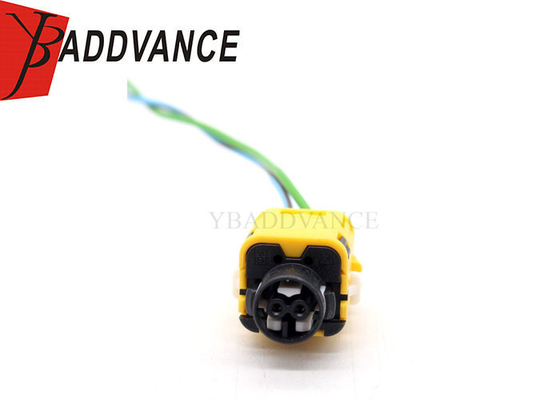 Zwart en geel 2 pin vrouwelijk PBT GF15 Auto Airbag Connector Plug Wire Harness