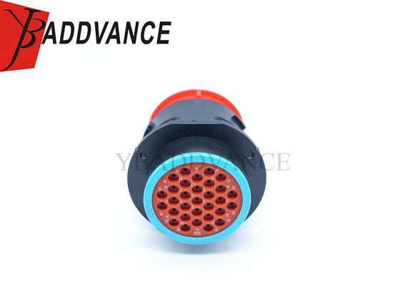 AHDP04-24-31SR-SRA Smooth Ring 31 Pin Amphenol Receptacle Connector met stofdeksel vergelijkbaar met PN# HDP24-24-31S